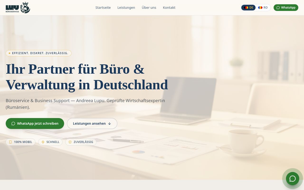 Website bueroservice-lupu.de