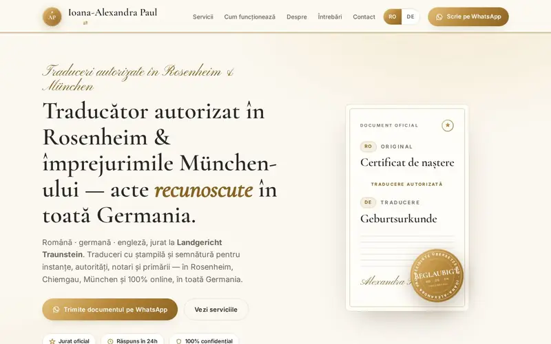 Website traduceri-autorizate.de
